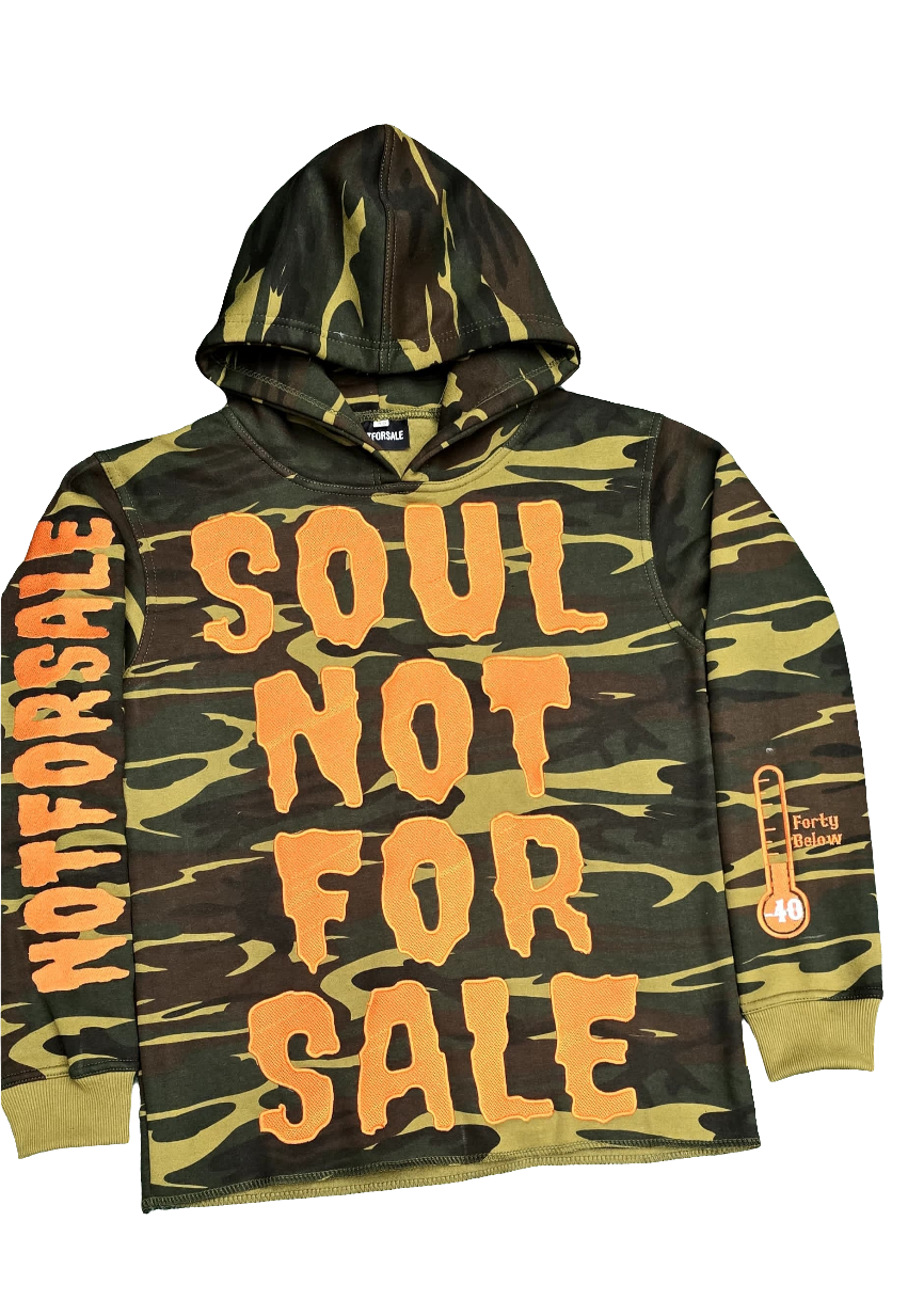 NOTFORSALE × 40 BELOW "SOUL NOT FOR SALE" HOODIE